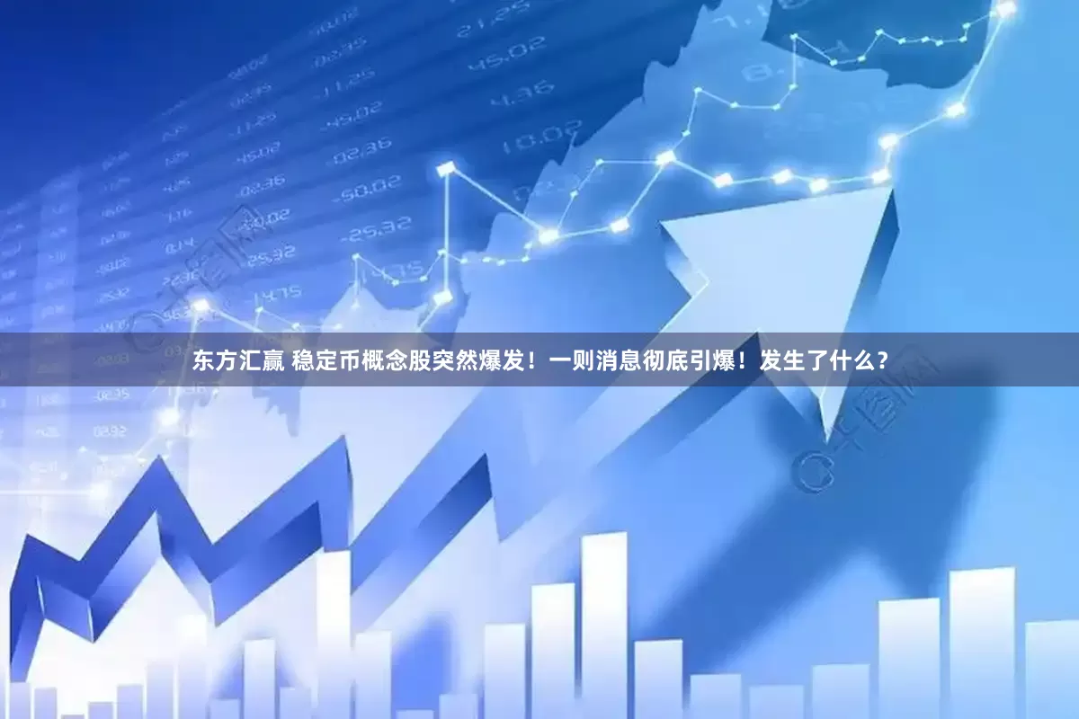 东方汇赢 稳定币概念股突然爆发！一则消息彻底引爆！发生了什么？