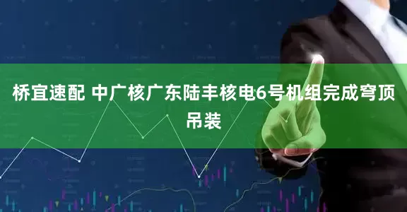 桥宜速配 中广核广东陆丰核电6号机组完成穹顶吊装