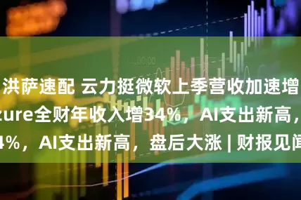 洪萨速配 云力挺微软上季营收加速增长18%，Azure全财年收入增34%，AI支出新高，盘后大涨 | 财报见闻